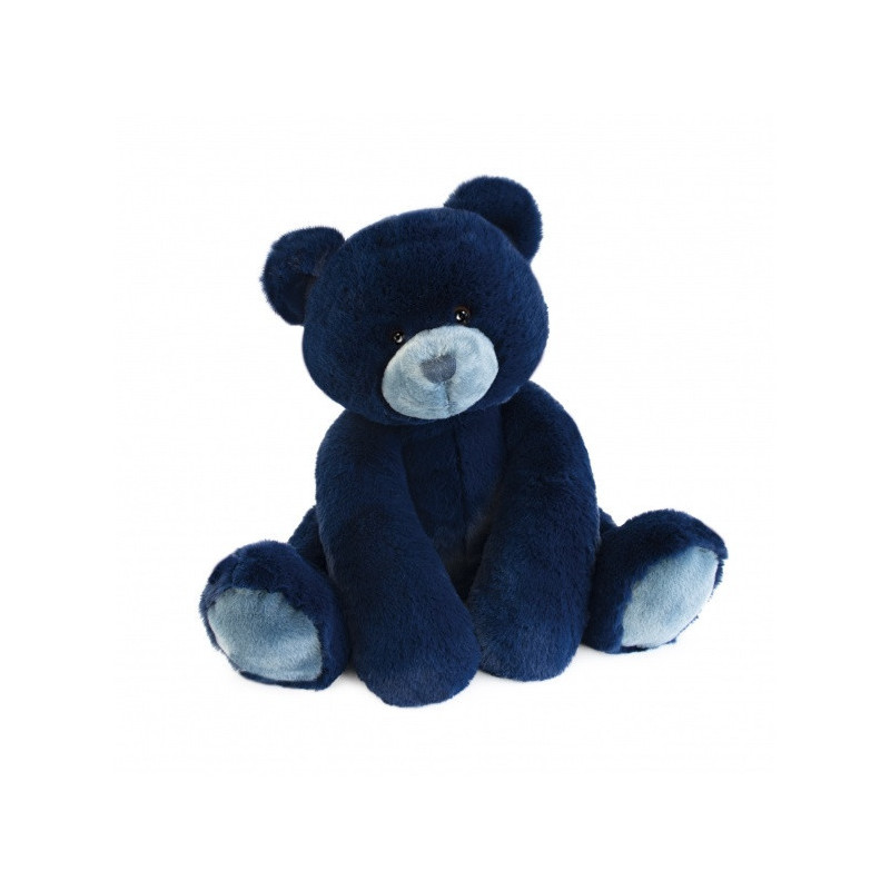 Animaux-Bois-Animaux-Bronzes propose Peluche Ours oscar - marine 35 cm histoire d'ours -3029