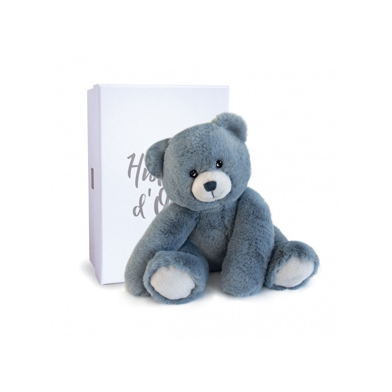 Animaux-Bois-Animaux-Bronzes propose Peluche ours oscar blue jean 25 cm histoire d'ours -3024