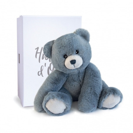 Animaux-Bois-Animaux-Bronzes propose Peluche ours oscar blue jean 25 cm histoire d'ours -3024