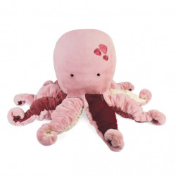 Peluche pieuvre rose xxl tresors marins histoire d'ours -3076