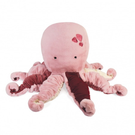 Peluche pieuvre rose xxl tresors marins histoire d'ours -3076