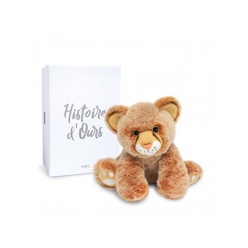 Peluche bébé lion 18 cm terre sauvage histoire d'ours -3056