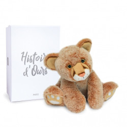 Peluche bébé lion 25 cm terre sauvage histoire d'ours -3057 (2)