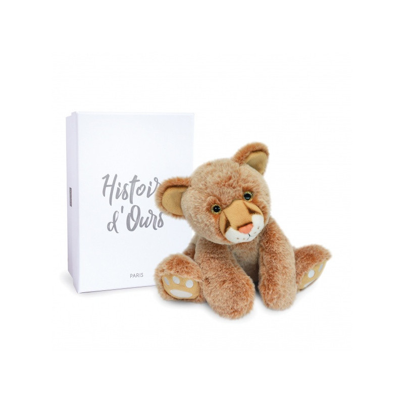 Peluche bébé lion 25 cm terre sauvage histoire d'ours -3057