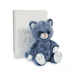 Peluche lulu le chat bleu 17 cm fideles compagnons histoire d'ours -3069 (2)