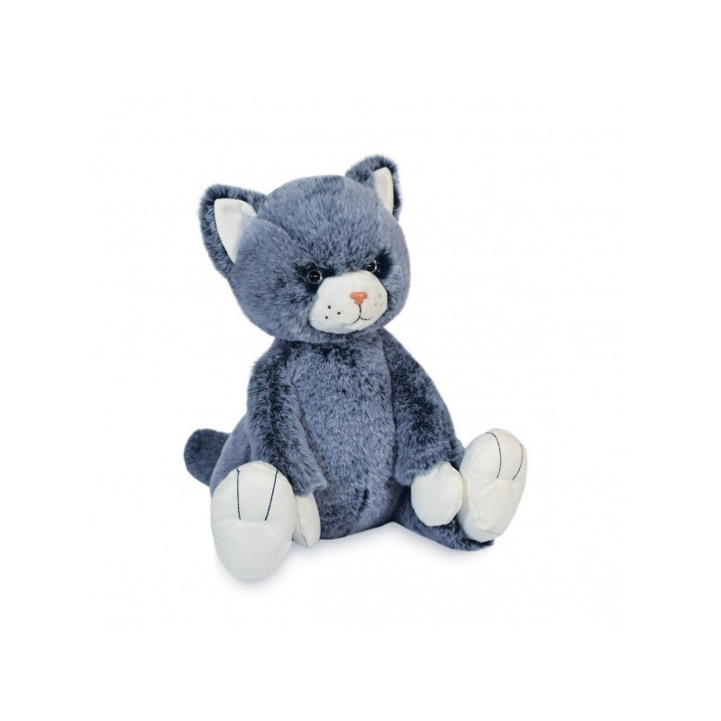 Peluche lulu le chat bleu 25 cm fideles compagnons histoire d'ours -3070