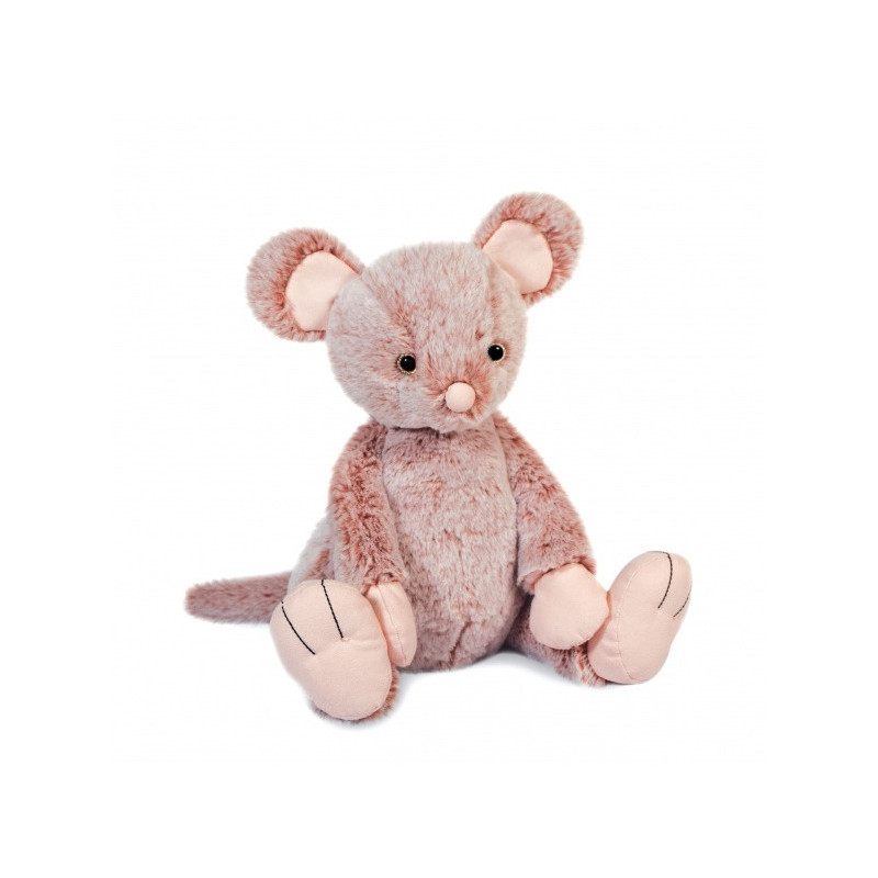 Peluche lily la souris rose 25 cm fideles compagnons histoire d'ours -3068