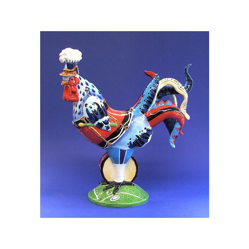 Figurine statuette coq décoration - poultry in motion Parastone -PM16-T-1