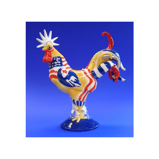 Figurine statuette coq décoration - poultry in motion Parastone -PM16-T-1