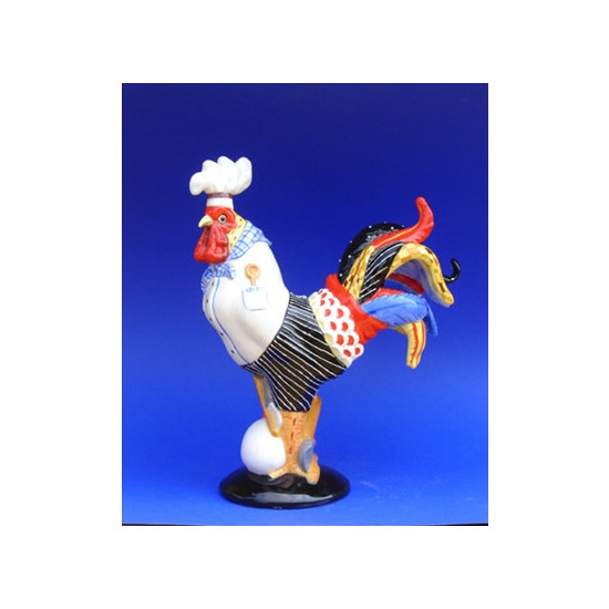 Figurine statuette coq décoration - poultry in motion Parastone -PM16-T-1