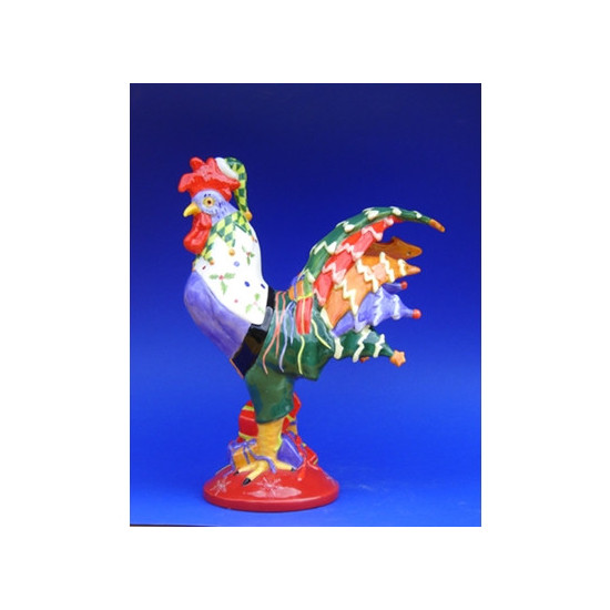 Figurine statuette coq décoration - poultry in motion Parastone -PM16-T-1