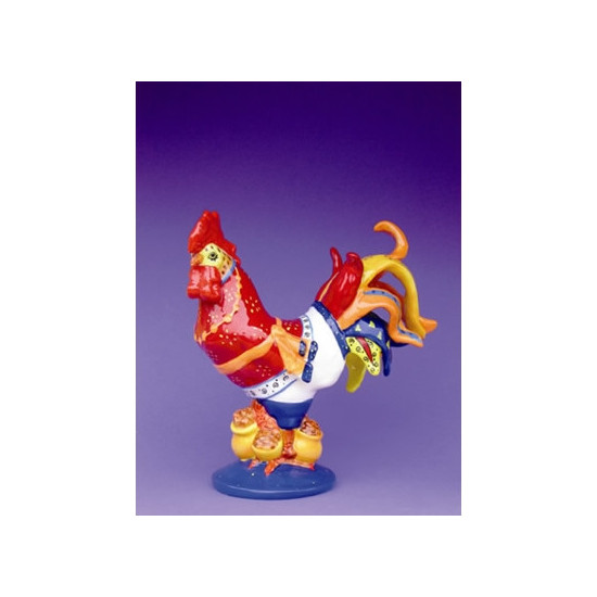 Figurine statuette coq décoration - poultry in motion Parastone -PM16-T-1