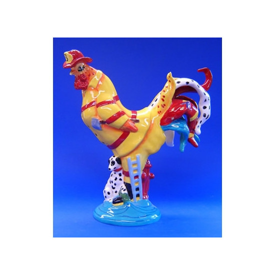 Figurine statuette coq décoration - poultry in motion Parastone -PM16-T-1