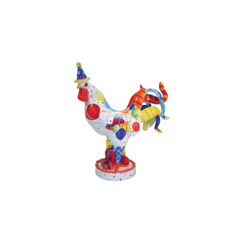 Figurine statuette coq décoration - poultry in motion Parastone -PM16-T-1