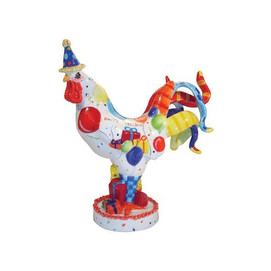 Figurine statuette coq décoration - poultry in motion Parastone -PM16-T-1