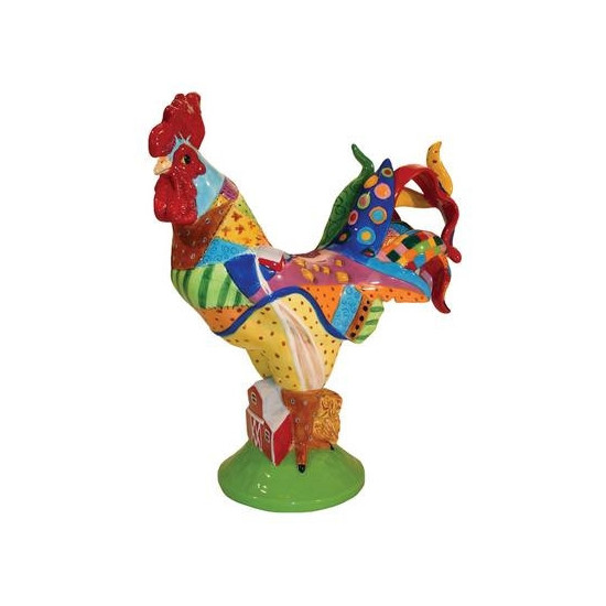 Figurine statuette coq décoration - poultry in motion Parastone -PM16-T-1