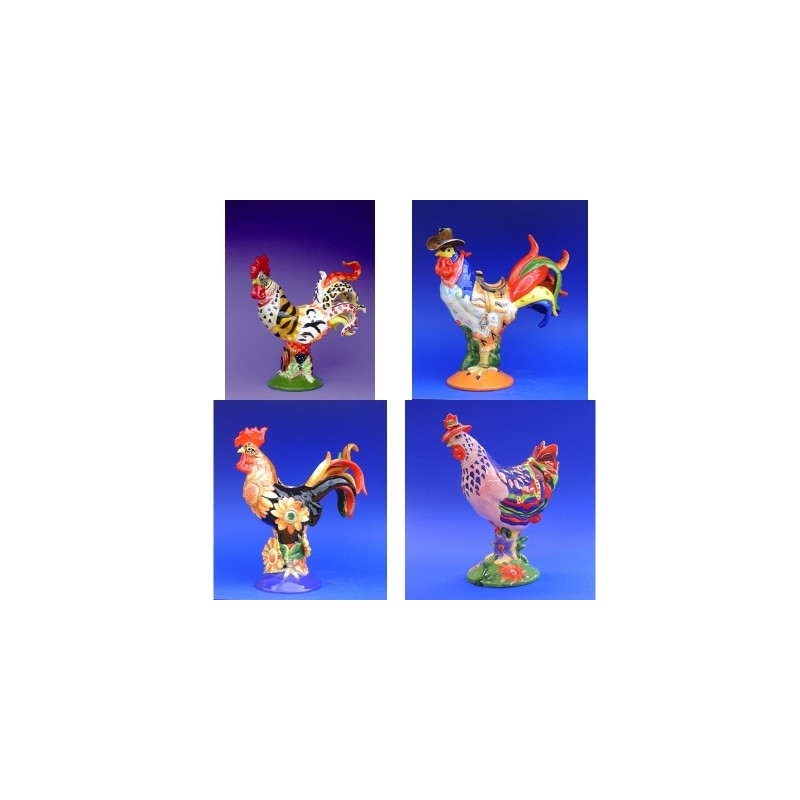 Figurine statuette coq décoration - poultry in motion Parastone -PM16-T-1