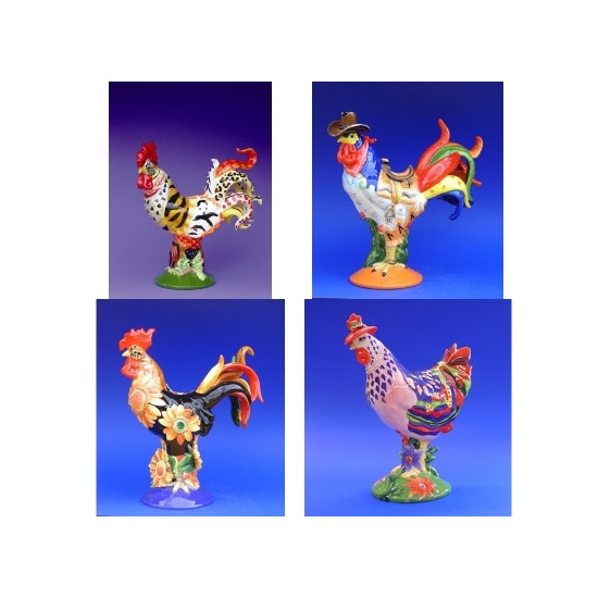 Figurine statuette coq décoration - poultry in motion Parastone -PM16-T-1