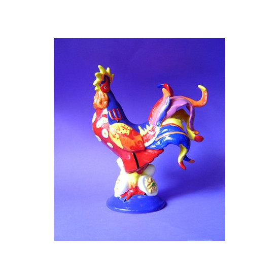 Figurine statuette coq décoration - poultry in motion Parastone -PM16-T-1