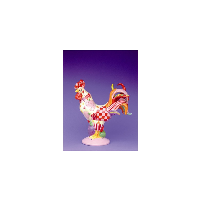 Figurine statuette coq décoration - poultry in motion Parastone -PM16-T-1