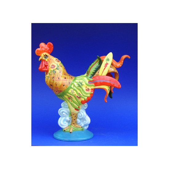 Figurine statuette coq décoration - poultry in motion Parastone -PM16-T-1