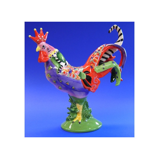 Figurine statuette coq décoration - poultry in motion Parastone -PM16-T-1