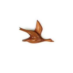 Décoration OiseauxLasterne - Les oiseaux en vol - Vol du colvert - 30 cm - BCO025-2 Artisan Français - art animalier bois