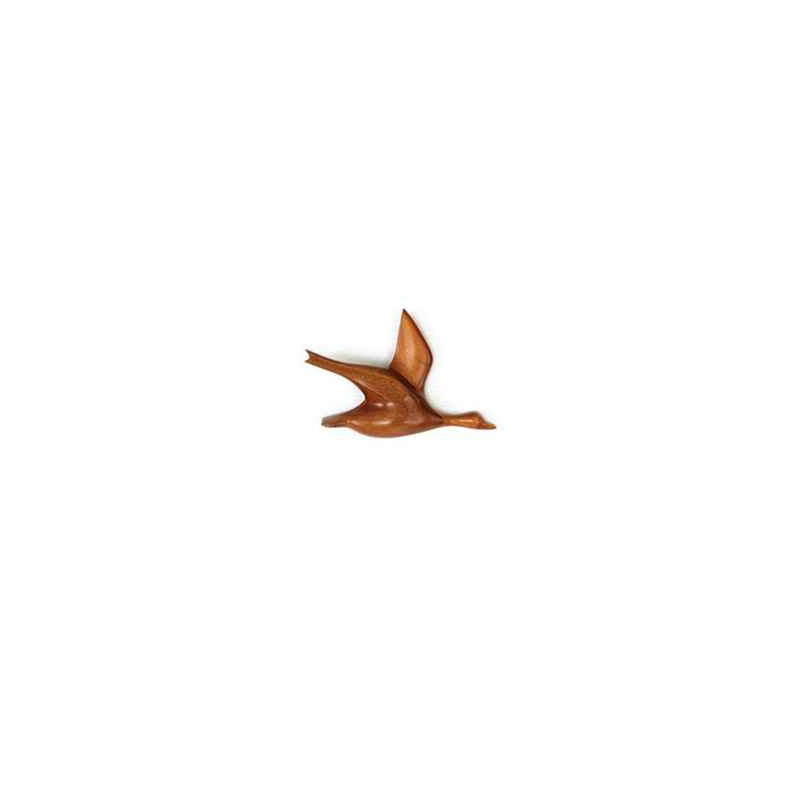 Décoration OiseauxLasterne - Les oiseaux en vol - Vol du colvert - 30 cm - BCO025-2 Artisan Français - art animalier bois